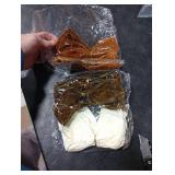 Janinka 12 Pcs Christmas Velvet Bows 6 Inch Rustic Wreath Gift Bows Vintage Xmas Velvet Ribbon Bow Ornaments for Christmas Farmhouse Tree Garland DIY Craft Wrapping Decorative(Rustic Neutral)