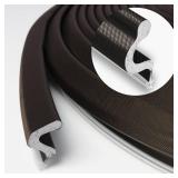 Storystore Door Weather Stripping 20 FT, Foam Kerf Weather Stripping Door Seal for Doors and Windows Insulation with Slot Card Frame