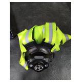 ISEYOU Running Lights for Runners, 500 Lumens Running Light with 45° Adjustable Tilt, 360° Reflective Vest & IPX4 Waterproof Rechargeable Light Up Gear for Night Walking/Cycling/Jogging/Hiking