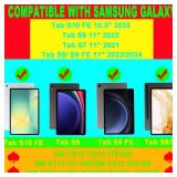 Keyboard Case for Samsung Galaxy Tab S10 FE / S10 Lite 10.9 Inches, S7/ S8/ S9/ S9 FE 11 Smart Backlit Case Keyboard with Pen Holder (Sky Blue)