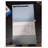 Keyboard Case for Samsung Galaxy Tab S10 FE / S10 Lite 10.9 Inches, S7/ S8/ S9/ S9 FE 11 Smart Backlit Case Keyboard with Pen Holder (Sky Blue)