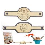Silicone Bread Sling for Dutch Oven - Non-Stick & Heat Resistant, 2Pcs Oval and Round Reusable With Long Handles for Transfer Sourdough