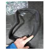 Ouzorp Car Steering Wheel Cover, Microfiber Leather Steering Wheel Covers with Anti-Slip Lining, Universal 14.5-15 inchs Black