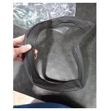 Ouzorp Car Steering Wheel Cover, Microfiber Leather Steering Wheel Covers with Anti-Slip Lining, Universal 14.5-15 inchs Black