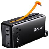 Portable Power Station 99.9Wh Power Bank for Camping Essentials Small Electric Mini Generator Large Lithium Battery with 110V AC Plug in Output 60W Type-C Laptop Home Backup Outdoor Emergency