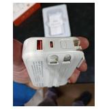 Portable Charger Built in Cables, AC Wall Plug In Portable Charger Power Bank 10000mAh Travel Battery Pack 22.5W Fast Charging for iPhone 16/15/14/13, Samsung Galaxy S24/S23/S22 Pixel LG iPad, White