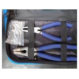 YOTINO Glass Cutting Tool Kit Includes Blue Grip Oil Feed Glass Cutter with 2 pliers, 3 Extra Replacement Head, Tungsten Scribe Engraving Pen, Screwdriver and Oil Dropper