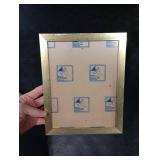 JDZIVTOP 7x9 Picture Frame Gold, Rustic Natural 9x7in Photo/Portrait/Poster/Art Frame, Wall Hanging/Tabletop, Horizontal/Vertical Display Gallery Family Wedding Memorial Pic Frame Gift