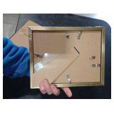 JDZIVTOP 7x9 Picture Frame Gold, Rustic Natural 9x7in Photo/Portrait/Poster/Art Frame, Wall Hanging/Tabletop, Horizontal/Vertical Display Gallery Family Wedding Memorial Pic Frame Gift