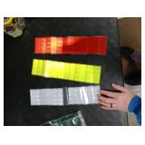 Reflective Stickers - PSLER 36 PCS High Visibility Reflective Tape Waterproof Strips Bulk Safety for Car Motorcycle Bike Trailer Helmet Mailbox Bag, 1.18 x 3.15 Inch MISSING ONE