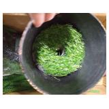 XmasExp 3ft Norfolk Pine Tree with Lights Artificial Faux Potted Christmas Tree for Front Porch Indoor Outdoor Decor