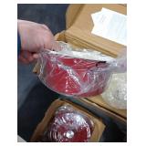 Flavehc Mini Cocotte 16 oz Mini Dutch Oven 0.5 qt. Cast Iron Garlic Roaster for Oven Garlic Confit Pot Ramekins with Lids Oven Safe Set of 2, Red