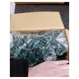 C9 LED Christmas Lights Outdoor with 100 Spring Clips, 65FT 100 LED C9 String Lights Waterproof Connectable for Outside Roofline Patio House Yard Windows Garden Christmas Decorations, Warm White