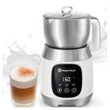 Maestri House Milk Frother, Variable Temp and Froth Thickness DualFro 600 Milk Frother Steamer, 21OZ Smart Touch Control Milk Warmer, Dishwasher Safe, Memory Function for Latte&Hot Chocolate (White)