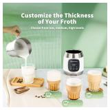Maestri House Milk Frother, Variable Temp and Froth Thickness DualFro 600 Milk Frother Steamer, 21OZ Smart Touch Control Milk Warmer, Dishwasher Safe, Memory Function for Latte&Hot Chocolate (White)