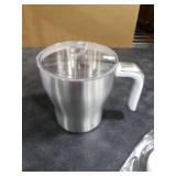 Maestri House Milk Frother, Variable Temp and Froth Thickness DualFro 600 Milk Frother Steamer, 21OZ Smart Touch Control Milk Warmer, Dishwasher Safe, Memory Function for Latte&Hot Chocolate (White)