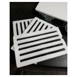 Jusmioke Black 15 Pack Marble Pencil Tile, 0.5X12 Polished Marble Tile Edge Trim for Kitchen Backsplash, Bathroom and Shower Walls (15)