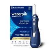 Waterpik Cordless Advanced 2.0 Water Flosser For Teeth, Gums, Braces, Dental Care With Travel Bag and 4 Tips, ADA Accepted, Rechargeable, Portable, and Waterproof, Blue WP-583, Packaging May Vary