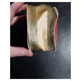 HUIHUANG Champagne Gold Wired Satin Ribbon with Glitter Stripe Edges 2.5 inch, Champagne Christmas Ribbon for Tree, Bows Making, Wreath Supplies, Gift Wrapping Garland, Home Decor, Crafts -10 Yards