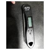 Instant Read Meat Thermometer, 1.2s Fast Read, ±1°F Accuracy, -58°F to 572°F, 4.4 Foldable Probe, 0 °C Calibration, Min/Max (Session), Auto-Rotating Backlit Display, °F/°C, Magnetic Back, Auto-