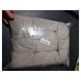 GYALAPERI Chair Cushions for Dining Chairs Set of 4, Tufted Textured and Non-Slip Kitchen Chair Cushions Pads with Ties, Seat Cushions for Kitchen Patio Office Chairs, Khaki