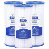 W50PEHD Whole House 50 Micron 10 x 4.5 Pleated Sediment Well Water Filter Cartridge Replacement for R50-BBSA, ECP50-BB, 255492-43, R50-BB, SPC-45-1050, AO-WH-PREL-RPP, FXHSC, W50PEHDA (Pack of 3)