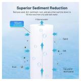 W50PEHD Whole House 50 Micron 10 x 4.5 Pleated Sediment Well Water Filter Cartridge Replacement for R50-BBSA, ECP50-BB, 255492-43, R50-BB, SPC-45-1050, AO-WH-PREL-RPP, FXHSC, W50PEHDA (Pack of 3)