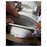 Smart Recessed Lighting 4 Inch RGBCW Color Changing 12W LED Recessed Ceiling Light with Junction Box,2700 K-6000K,1080LM Canless Downlight Compatible with Alexa,Dimmable by Bluetooth Control (4 Pack)