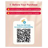 meross Smart Thermostat for Home, WiFi Thermostat Works with Matter, Alexa, Apple Home, Google Assistant, App & Voice Control, 7x24h Scheduling, Energy Saving, C-Wire Required