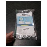 BECAN Christmas Tree Shower Curtain Grey Red Christmas Tree New Year and Merry Christmas Polyester Fabric Bathroom Shower Curtain 72X72 Inches with 12pcs Hooks