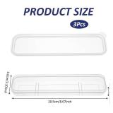 Tyqour 3PCS Portable Flatware Box Plastic, Simple Travel Tableware Storage Case, Reusable Utensil Container for Lunch Box for Cutlery Kit Pink, Blue,Transparent