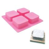 X-Haibei Basic Plain Square Lotion Bar Soap Mold Making 4oz/Cell Big Size