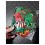 Dormstop Girls Elf Costume Set Kids Christmas Elf Dress with Elf Hat Shoes Belt Socks (7-8 Years)