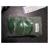 MIULEE Olive Green Linen Curtains 54 Inch Length 2 Panels for Bedroom Living Room, Soft Thick Linen Textured Natural Short Window Drapes Semi Sheer Light Filtering Back Tab Burlap Look Decor