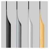 Shozafia 5 Pack Finger Pulls for Cabinets, Streamlined Long Concealed Handle for Home Kitchen Door Drawer Cabinet, Mount Finger Edge Tab Pull Aluminum (Black,300mm/11.81 Overall Length)