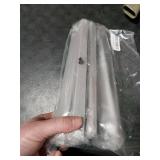 Shozafia 5 Pack Finger Pulls for Cabinets, Streamlined Long Concealed Handle for Home Kitchen Door Drawer Cabinet, Mount Finger Edge Tab Pull Aluminum (Black,300mm/11.81 Overall Length)