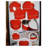 Heart Shaped Candle Tin Empty Candle Metal Goft Can 6pcs
