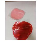 Yexiya 48 Pcs Valentine Gift Bags Heart Shaped Treat Bags Valentine Plastic Goodie Candy Container Resealable Jewelry Packaging Container Decoration for Holiday Gift Wrapping(Red, Pink,6.7 x 8 Inch) -