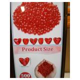 Red Heart Beads 500pcs