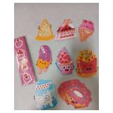 Snack Theme Valentines Cards and Stickers 24pk