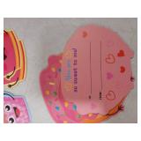 Snack Theme Valentines Cards and Stickers 24pk