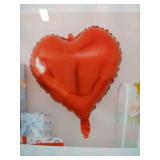 Red Heart Foil Balloons 10in 28pk