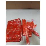 Valentines Hearts Large Plastic Gift Bags 24 x 30in with Ties 35pcs