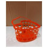 Heart Shaped Plastic Gift Baskets 6pk