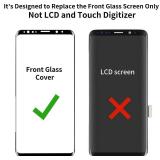 Zgxhga for Samsung Galaxy S8 Plus Screen Replacement,Replacement Screen for Galaxy S8 Plus Series 6.2 inch,Tempered Glass Replacement Kit with Repair Tools(NO OLED & Touch Digitizer) - Retail: $24
