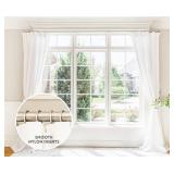 BlastHome Luxury Curtain Rings Premium Metal with Quiet, Smooth, Removable Nylon Inserts Pinhooks and Clips Included 1 1/2" Inside Diameter 18 Rings for Two Standard Curtains Brushed Nickel