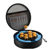 ProCase 10 Slots Insulin Vial Cooler Travel Case with Ice Brick, Hard Peptide Storage Carrying Holder for Short Standard 10ml U-100 Vials Bottles, Diabetic Supplies Kits Cooling Organizer Container - 