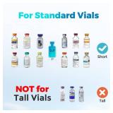 ProCase 10 Slots Insulin Vial Cooler Travel Case with Ice Brick, Hard Peptide Storage Carrying Holder for Short Standard 10ml U-100 Vials Bottles, Diabetic Supplies Kits Cooling Organizer Container - 