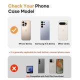 SSLOTSCASE for Phone Lanyard Crossbody with 2X TPU Clear Phone Tabs, Multi-Function Crossbody Strap, Premium Metal Carabiner, Safety Durable Anti Theft Drop Protection Phone Neck Wrist Strap, Orange -