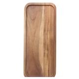 Small Wooden Serving Platters Acacia Charcuterie Boards Rectangle Wood Tray Home Decor Serving Cheese Board Appetizer Snack Plates Kitchen Dinner Platter for Food Dish Rectangular Cake Dessert Trays -